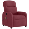Poltrona de massagens reclinável - Poltrona relax tecido vermelho tinto