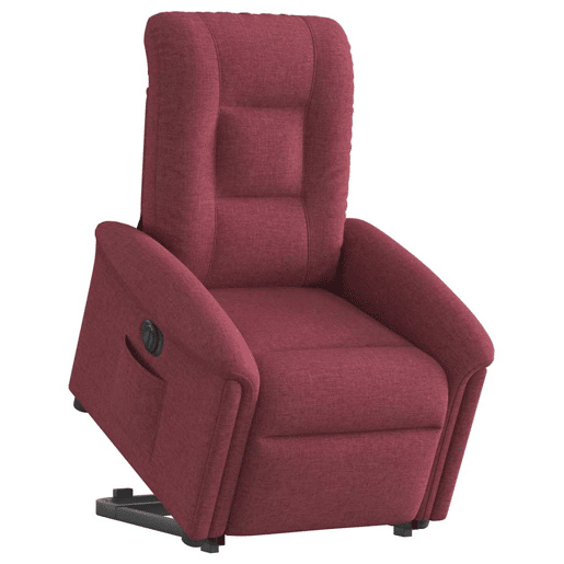 Poltrona reclinável - Poltrona relax elétrica tecido vermelho-tinto