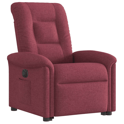 Poltrona reclinável - Poltrona relax elétrica tecido vermelho-tinto