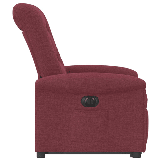 Poltrona reclinável - Poltrona relax elétrica tecido vermelho-tinto
