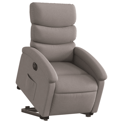 Poltrona reclinável - Poltrona relax elétrica cinza-acastanhado