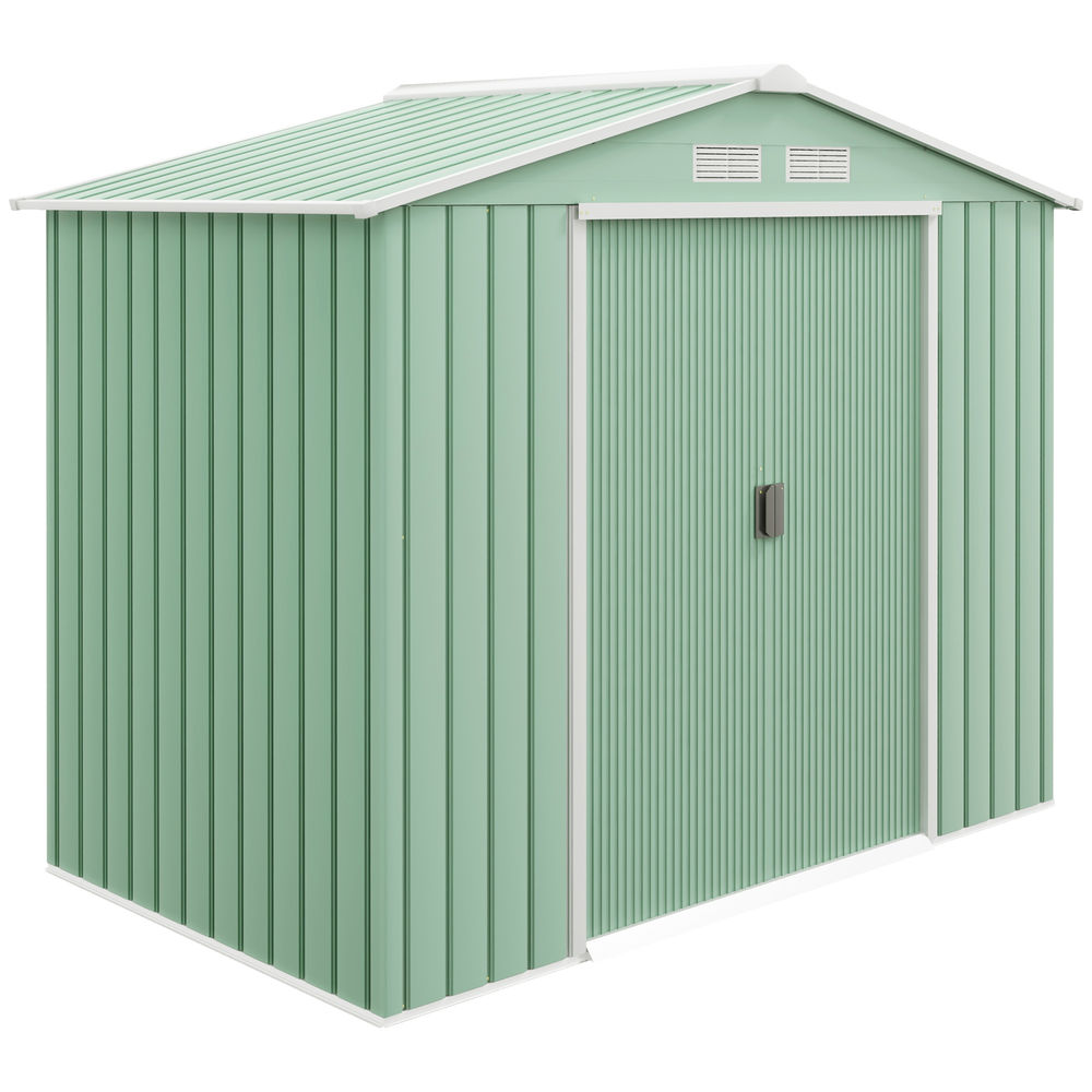 Caseta de Jardín Acero Galvanizado Outsunny