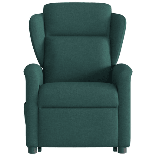 Poltrona elétrica massagens - Poltrona relax tecido verde-escuro