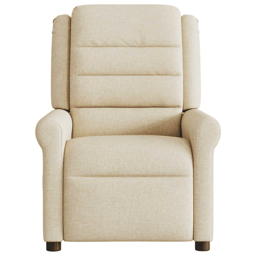 Poltrona de massagens reclinável - Poltrona relax tecido cor creme