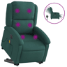 Poltrona elétrica massagens - Poltrona relax tecido verde-escuro