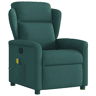 Poltrona de massagens reclinável - Poltrona relax tecido verde-escuro