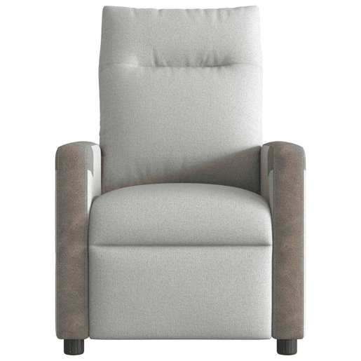 Cadeira de massagem reclinável - Poltrona relax tecido cinzento