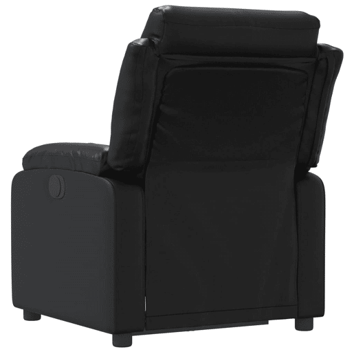 Poltrona reclinável - Poltrona relax couro artificial preto