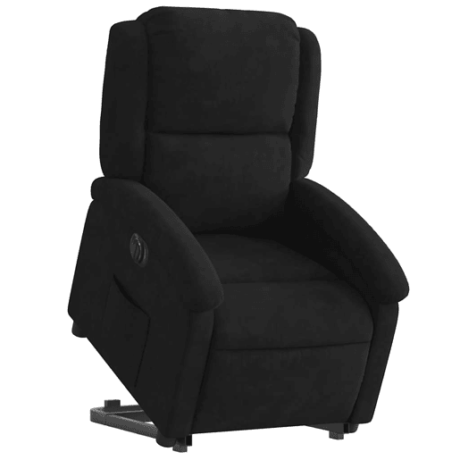 Poltrona reclinável - Poltrona relax elétrica veludo preto