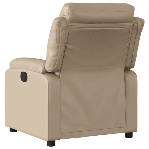 Poltrona reclinável - Poltrona relax couro artificial cor cappuccino Poltrona reclinável - Poltrona relax couro artificial cor cappuccino