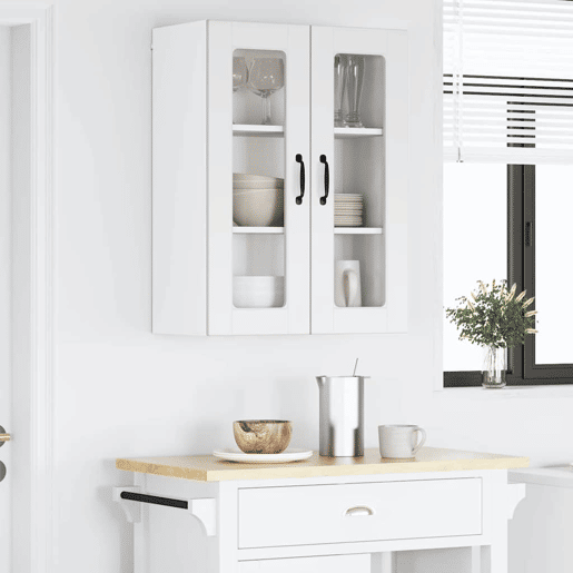 Armário de cozinha suspenso - armario de cocina colgante com porta Branco 60 x 31 x 80 cm