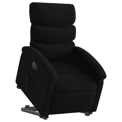 Poltrona reclinável - Poltrona relax elétrica tecido preto