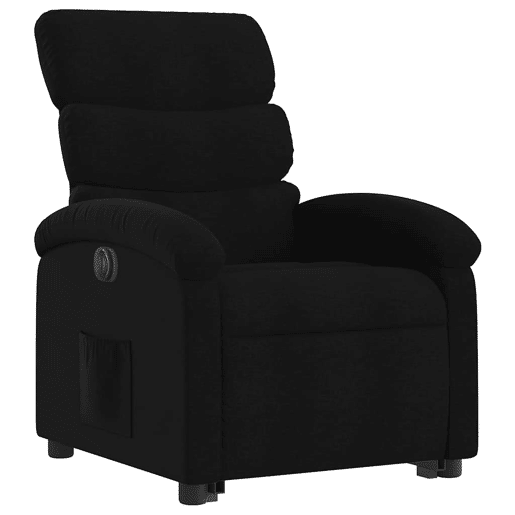 Poltrona reclinável - Poltrona relax elétrica tecido preto