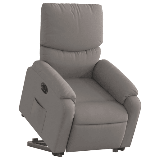 Poltrona reclinável - Poltrona relax elétrica cinza-acastanhado