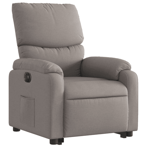 Poltrona reclinável - Poltrona relax elétrica cinza-acastanhado