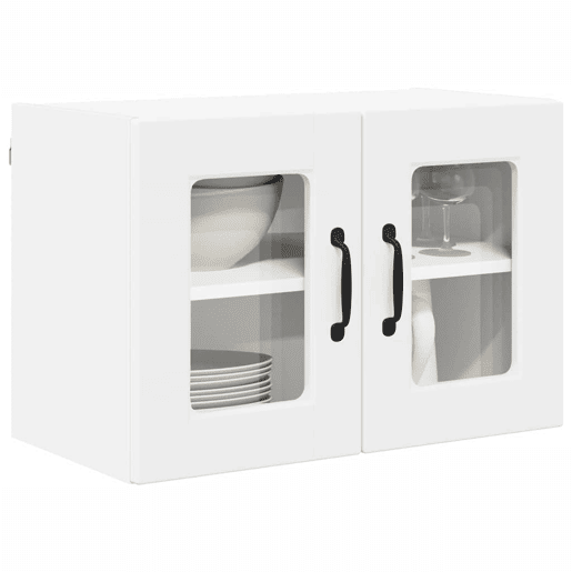 Lote de 2 Armários de cozinha suspendidos - Cozinha modular Colgantes Branco 60 x 31 x 40 cm
