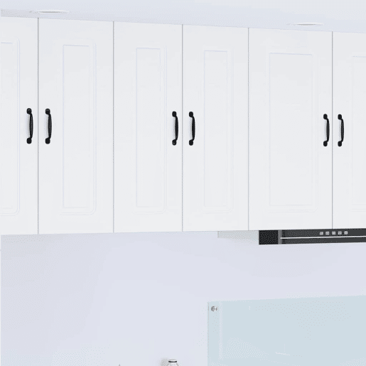 Lote de 2 Armários de cozinha suspendidos - Cozinha modular Colgantes Branco 30 x 31 x 80 cm