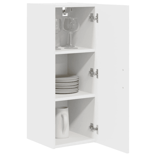 Lote de 2 Armários de cozinha suspendidos - Cozinha modular Colgantes Branco 30 x 31 x 80 cm