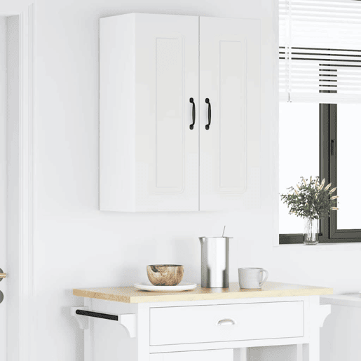 Lote de 2 Armários de cozinha suspendidos - Cozinha modular Colgantes Branco 30 x 31 x 80 cm