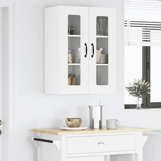 Armário de cozinha suspenso - armario de cocina colgante com porta Branco 60 x 31 x 80 cm