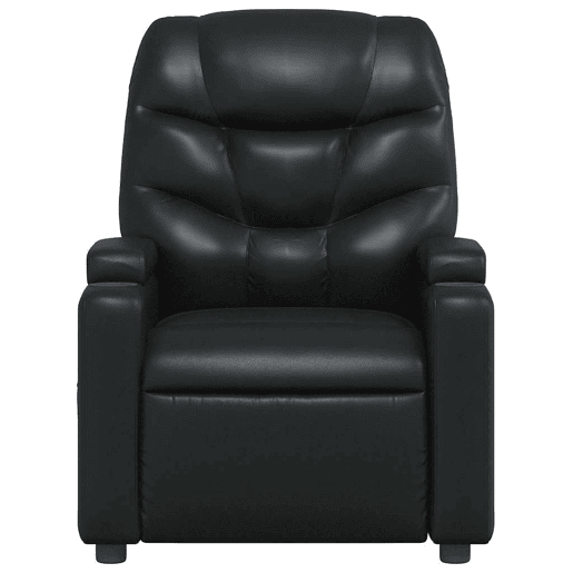 Poltrona de massagens reclinável - Poltrona relax couro artificial preto