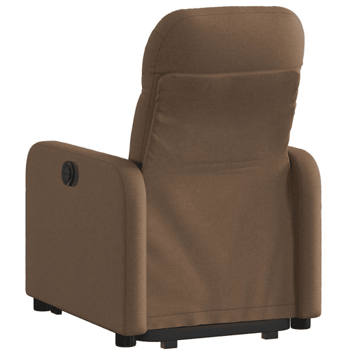 Poltrona reclinável - Poltrona relax elétrica tecido castanho