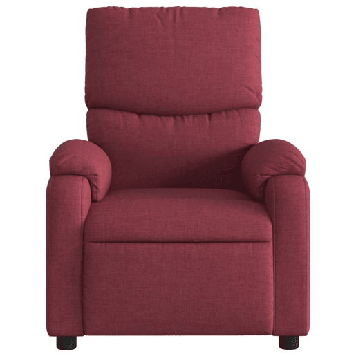 Poltrona de massagens reclinável - Poltrona relax tecido vermelho tinto