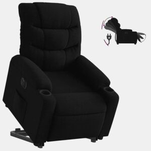 Poltrona reclinável - Poltrona relax elétrica tecido preto