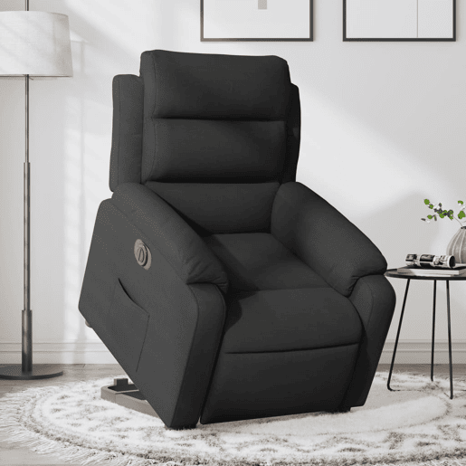 Poltrona reclinável - Poltrona relax elétrica tecido preto
