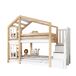 Cama litera Cama litera Natural/ Blanco