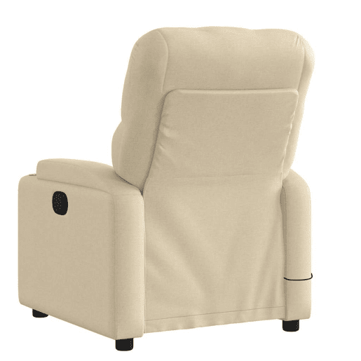 Poltrona de massagens reclinável - Poltrona relax tecido cor creme