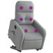 Sillón de masaje eléctrico reclinable Sillón de masaje eléctrico reclinable Gris Claro