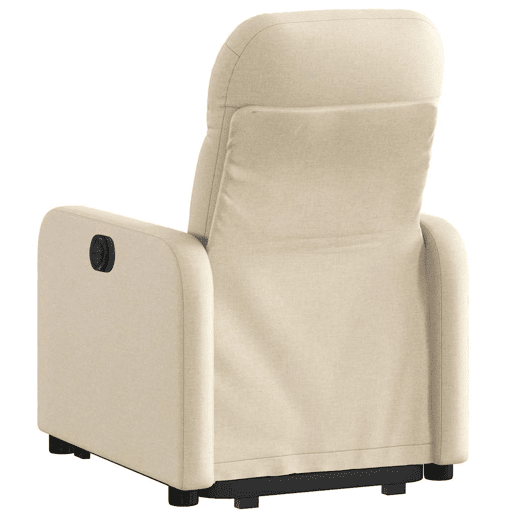 Poltrona reclinável - Poltrona relax elétrica tecido cor creme