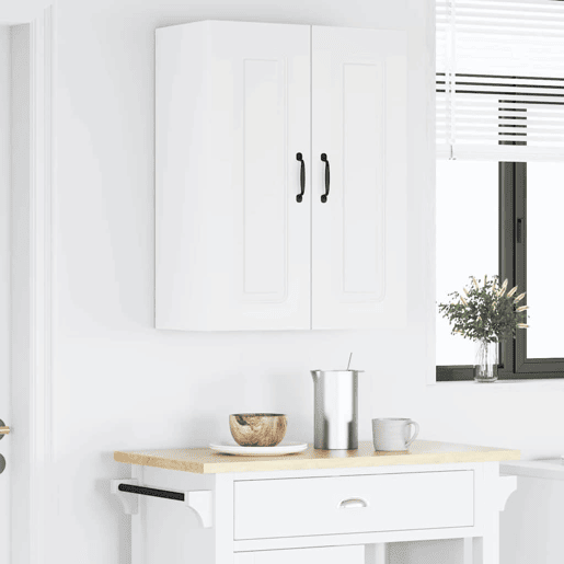 Armário de cozinha suspenso - armario de cocina colgante com porta Branco 60 x 31 x 80 cm