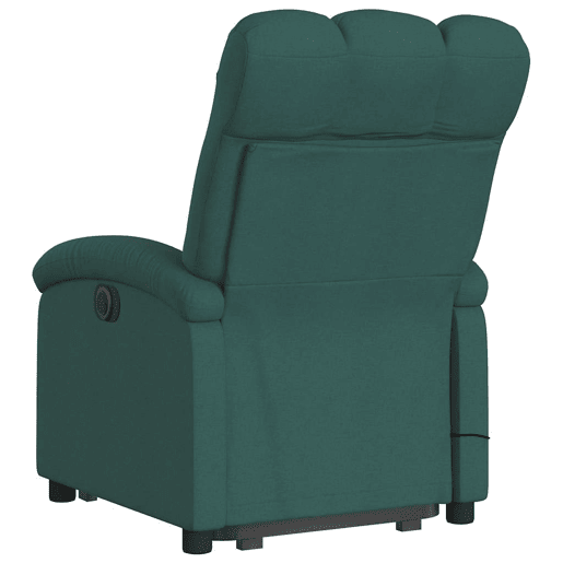 Poltrona elétrica massagens - Poltrona relax tecido verde-escuro