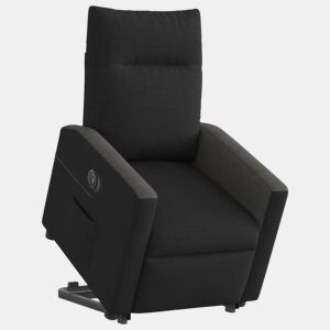 Poltrona reclinável - Poltrona relax elétrica tecido preto