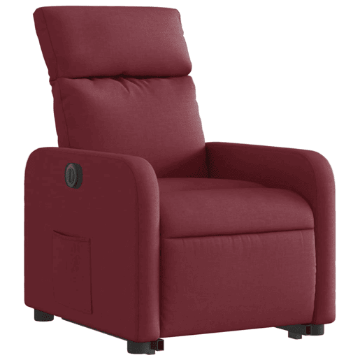 Poltrona reclinável - Poltrona relax elétrica tecido vermelho-tinto