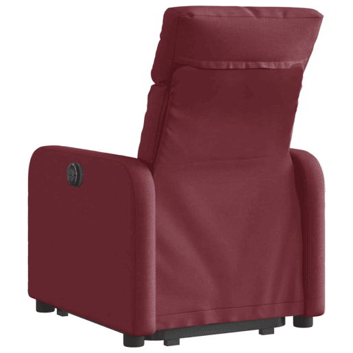 Poltrona reclinável - Poltrona relax elétrica tecido vermelho-tinto
