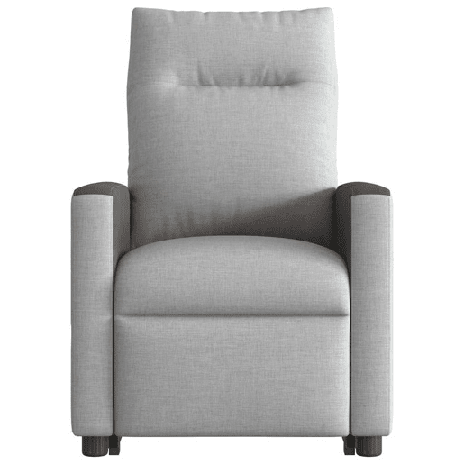 Poltrona elétrica elevatória massagens - Poltrona relax tecido cinzento-nublado