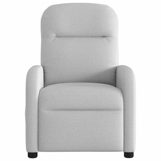 Cadeira de massagem reclinável - Poltrona relax tecido cinzento