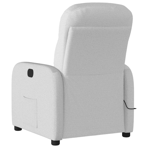 Cadeira de massagem reclinável - Poltrona relax tecido cinzento