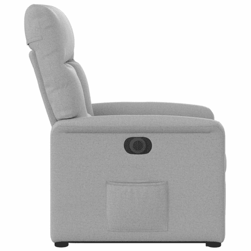 Poltrona reclinável - Poltrona relax elétrica tecido cinzento-nublado