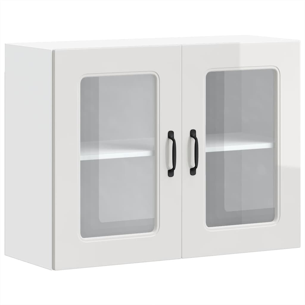 Armario de cocina de pared - Mueble cocina 80 Blanco Brillo