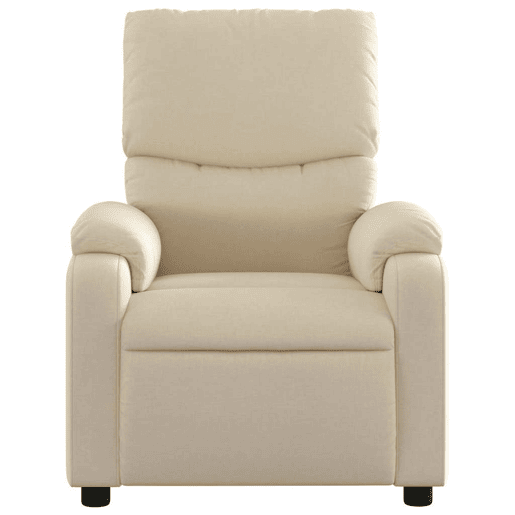 Poltrona de massagens reclinável - Poltrona relax tecido cor creme
