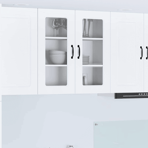 Armário de cozinha suspenso - armario de cocina colgante com porta Branco 80 x 31 x 80 cm