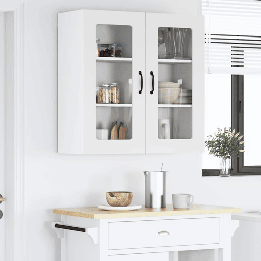 Armário de cozinha suspenso - armario de cocina colgante com porta Branco 80 x 31 x 80 cm
