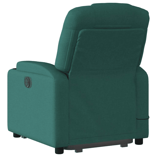 Poltrona elétrica massagens - Poltrona relax tecido verde-escuro