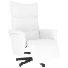 Cadeira reclinável - Poltrona relax com apoio de pés couro artificial branco