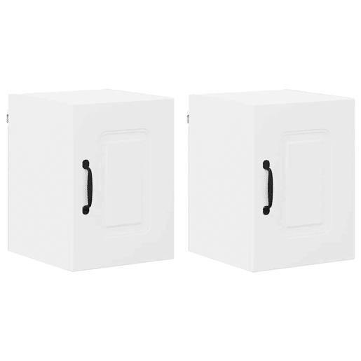 Lote de 2 Armários de cozinha suspendidos - Cozinha modular Colgantes Branco 30 x 31 x 40 cm