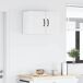 Armario de cocina de pared - Mueble cocina con estante 2 pcs Armario de cocina de pared - Mueble cocina con estante 2 pcs Blanco